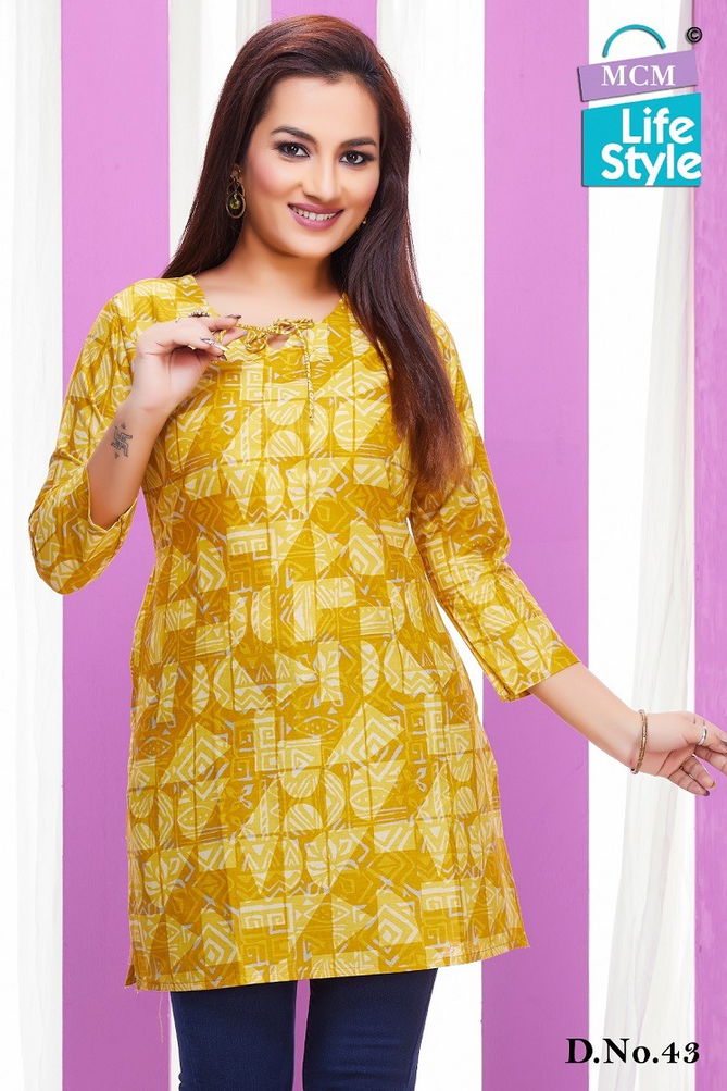 Kashvi Vol 3 By Mcm Summer Special Cotton Ladies Top Wholesale Price In Surat